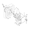 Dryer front panel and door parts