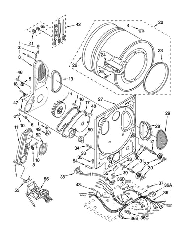 Dryer bulkhead parts
