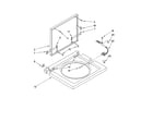 Kenmore 11098752794 washer top and lid parts diagram