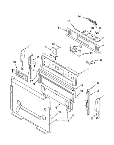 Control panel parts