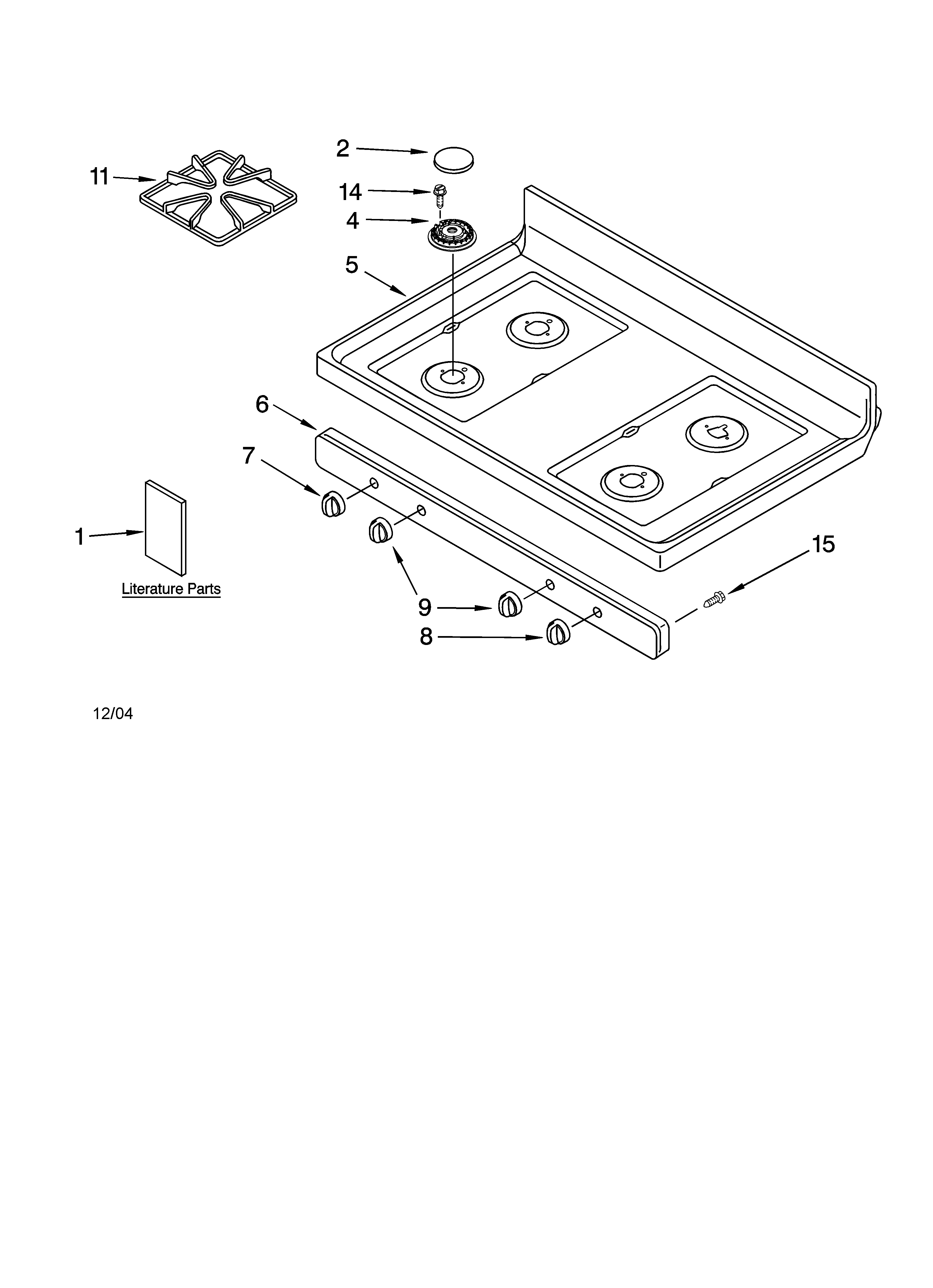 COOKTOP PARTS