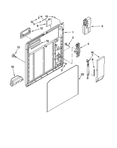 Inner door parts