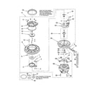 Kenmore 66574363400 pump and motor parts diagram