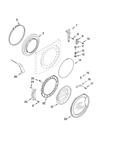 Door and latch parts