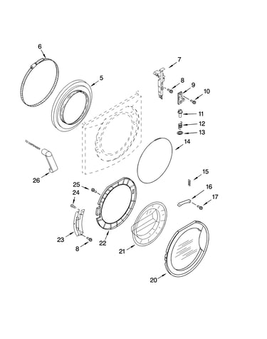 Door and latch parts
