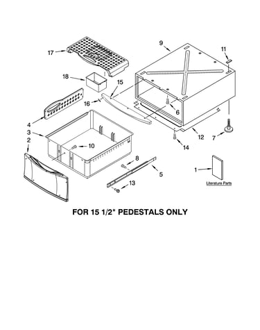 Pedestal parts (not included) (for 15 1/2`` pedestals