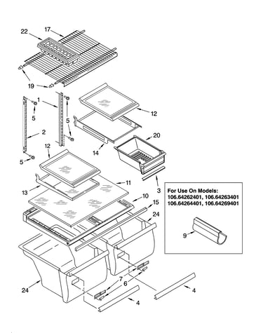 Shelf parts