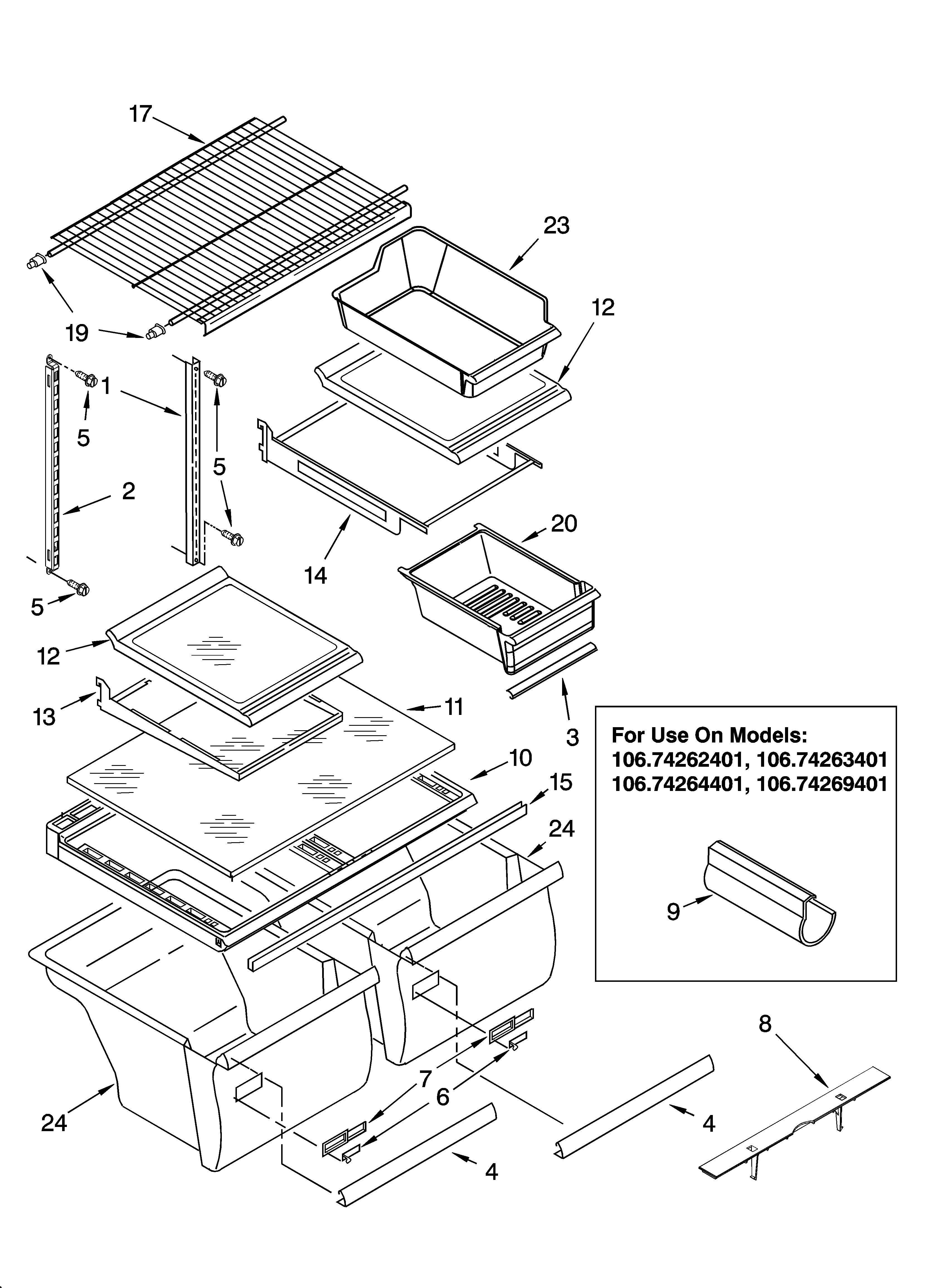 Shelf parts