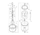 Kenmore 11026852500 agitator, basket and tub parts diagram