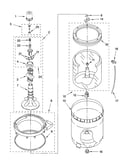 Agitator, basket and tub parts