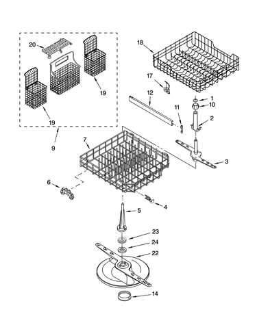 Dishrack parts