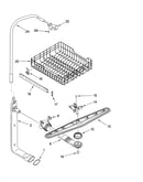 Upper dishrack and water feed parts