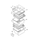 Refrigerator shelf parts