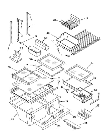 Shelf parts