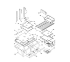 Kenmore 10676239401 shelf parts diagram