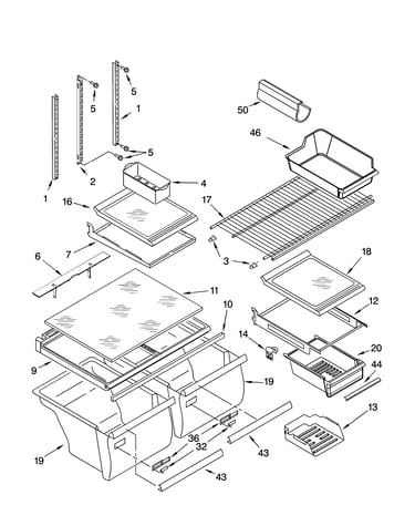 Shelf parts
