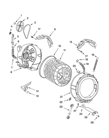 Tub and basket parts