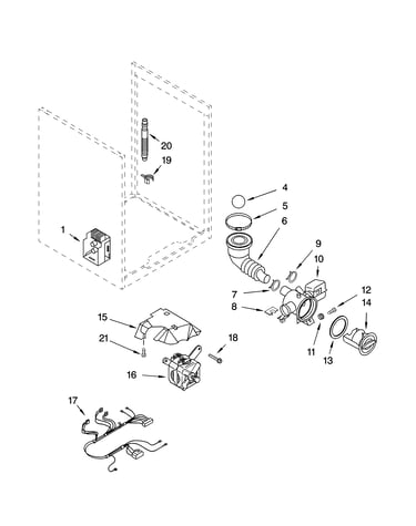 Pump and motor parts, optional parts (not included)