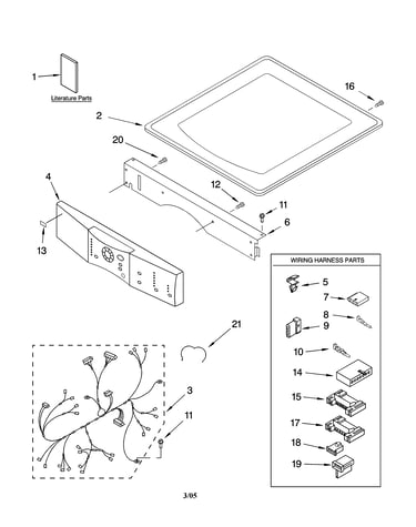Top and console parts