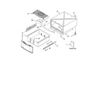 Kenmore Elite 11095088400 pedestal parts (not included) (15 1/2`` pedestals only diagram