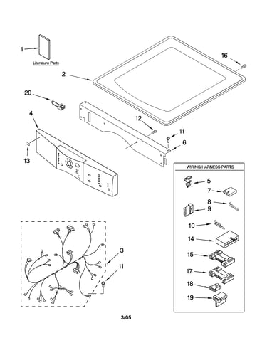 Top and console parts