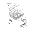Kenmore 66516879000 upper rack and track parts diagram