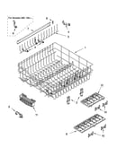 Upper rack and track parts