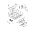 Kenmore 66515892100 upper rack and track parts diagram
