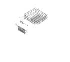 Kenmore 66517014400 lower rack parts, optional parts (not included) diagram