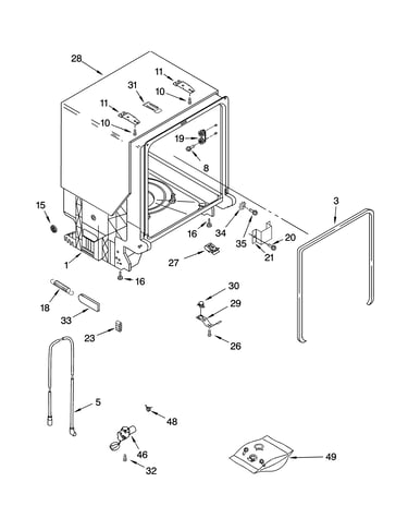 Tub and frame parts