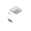 Kenmore 66517014401 lower rack parts, optional parts (not included) diagram