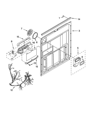 Door and latch parts