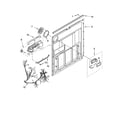 Kenmore 66517032400 door and latch parts diagram