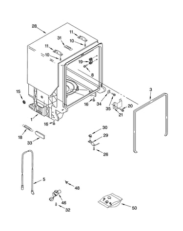 Tub and frame parts