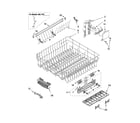 Kenmore 66516039401 upper rack and track parts diagram
