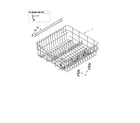 Kenmore 66517042400 upper rack and track parts diagram