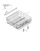 Upper rack and track parts