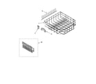 Kenmore 66517042401 lower rack parts, optional parts (not included) diagram