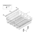 Upper rack and track parts
