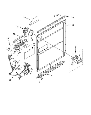 Door and latch parts