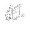 Kenmore Elite 66517263400 door and latch parts diagram