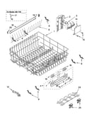 Upper rack and track parts