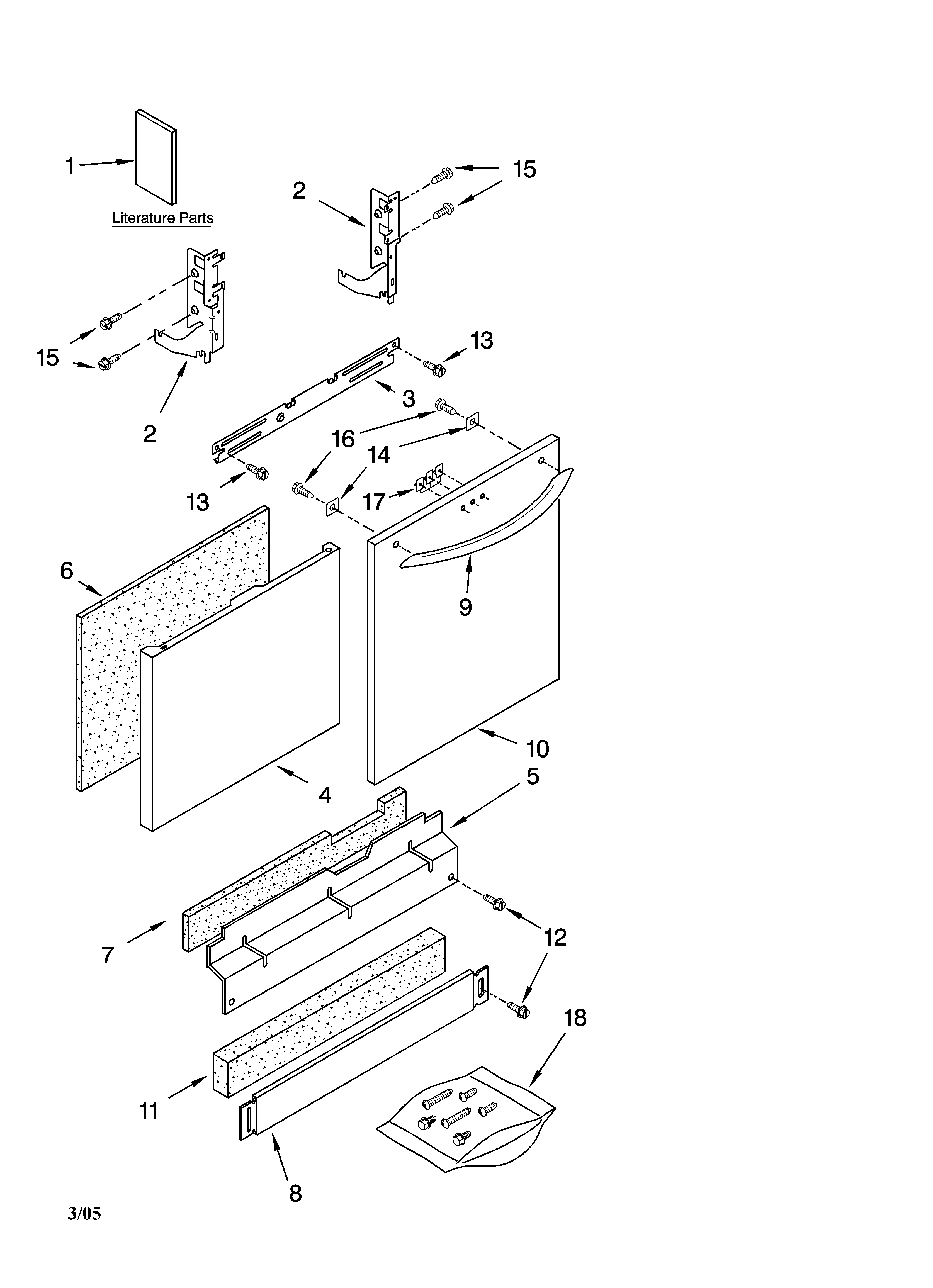Door and panel parts