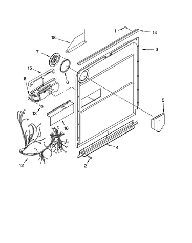 Door and latch parts