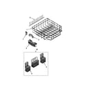 Kenmore Elite 66517274400 lower rack parts, optional parts (not included) diagram