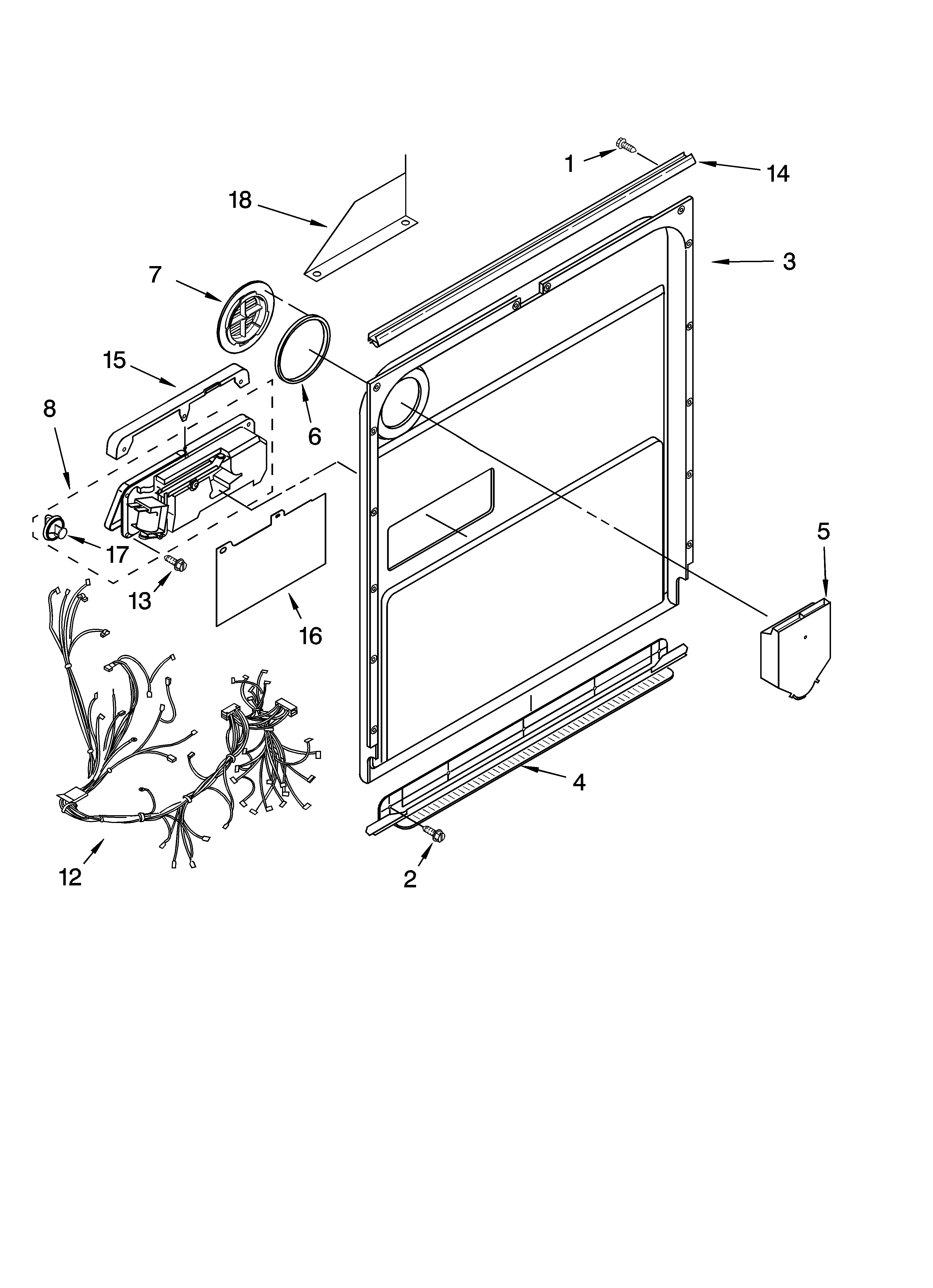 Door and latch parts