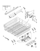 Upper rack and track parts