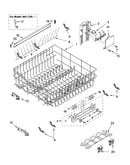 Upper rack and track parts