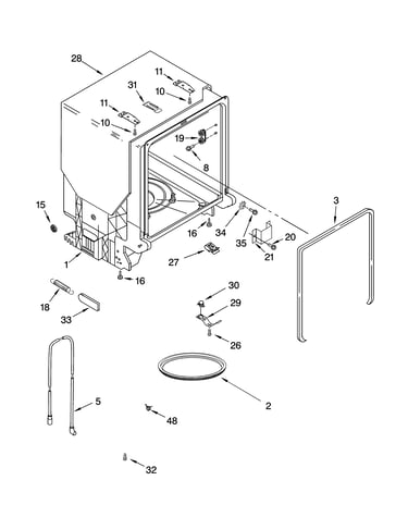 Tub and frame parts