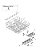 Upper rack and track parts